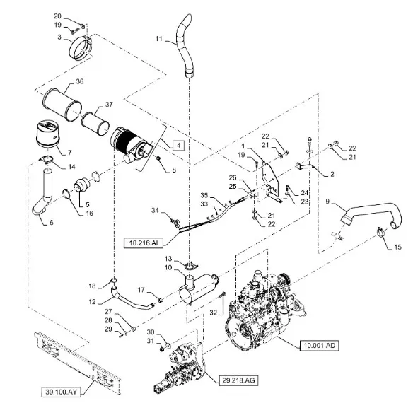 87366633 - патрубок